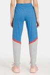 Rosaline Easy Movement Cotton Rich Joggers - Mykonos Blue — thumbnail 3